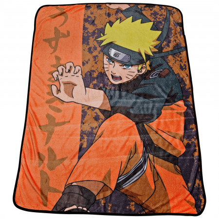 Naruto with Kanji 45x60 Throw Blanket